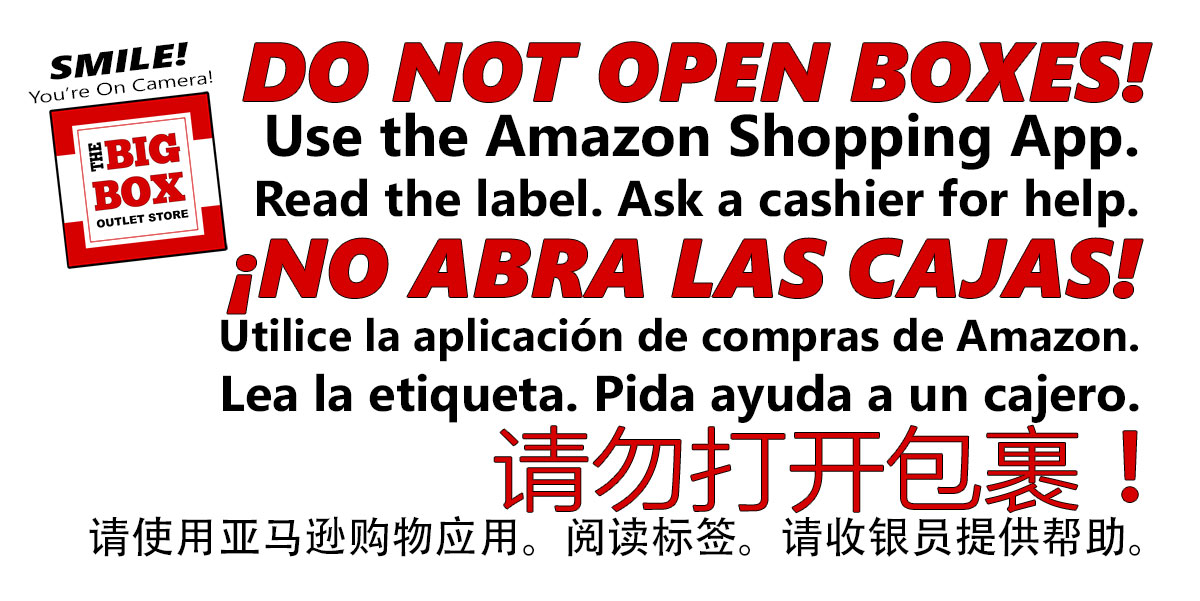 DON’T OPEN BOXES