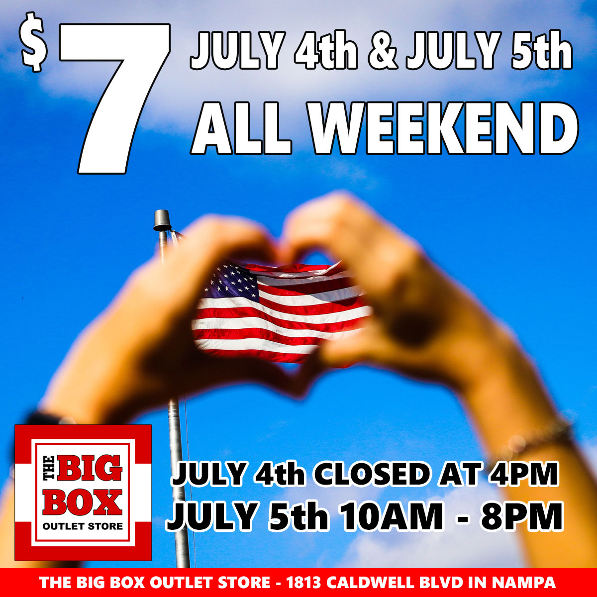SEVEN DOLLAR WEEKEND!
